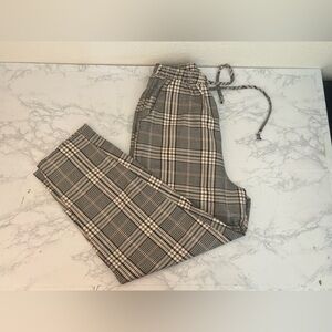 Wild Fable Gray Black Plaid Ankle Stretch Pants Womens Size XS  Preppy C2​